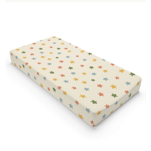 Multicolor Star Pattern Bassinet Sheet | Baby Changing Pad Cover