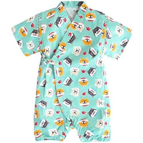 Baby Kimono Robe Romper Cotton Japanese Baby Onepiece Outfit