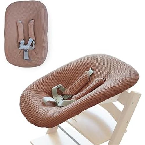 Cotton Cover Sheet Compatible with Stokke Tripp Trapp High Chair Newborn Set (Toasted Almond)