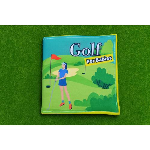 Handmade Golf for Babies Book – Soft Cloth Baby Gift for Golfers, Golfing Sports Toy