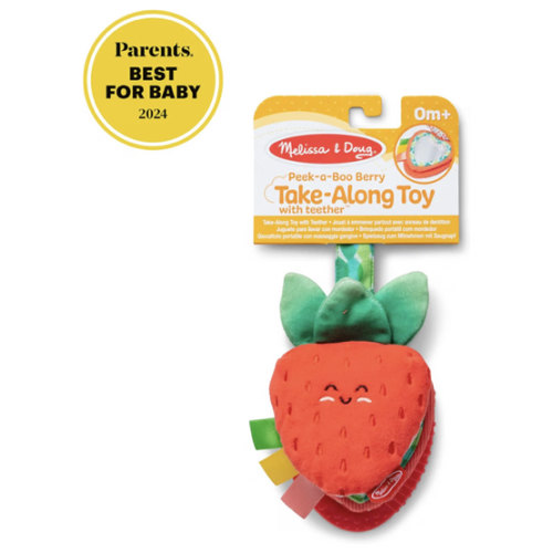 Melissa & Doug  Peek-a-Boo Berry Take-Along Toy with Teether