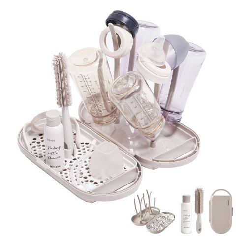 MOTHER-K Mother Kay Bottle Drying Rack Set, Outing Drying Rack, Baby Bottle Drying Rack, Assembly Drying Stand, For Travel, Travel, Drying Rack, Drying Rack For Travel, Drying Rack, Includes Bottle