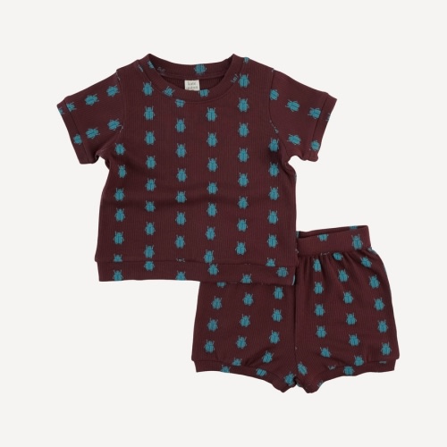 jamie short set | tiny beetle | modal skinny rib