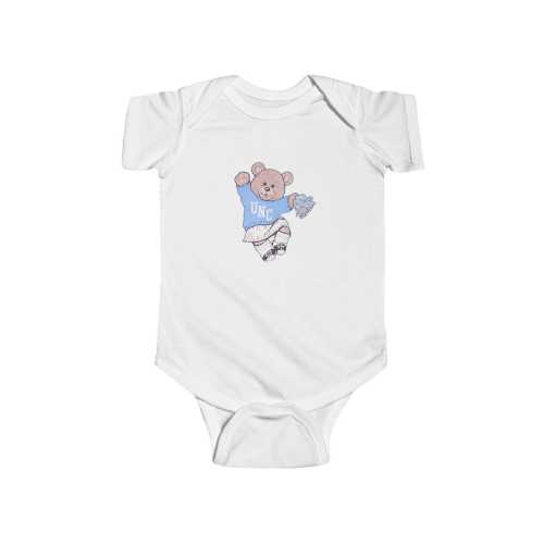 UNC Chapel Hill Carolina Cheer Bear Infant Fine Jersey Onesie
