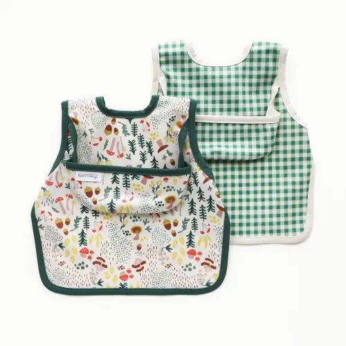 Baby Bib Set–Fantastic Fungi / Baby (Under 35lbs)