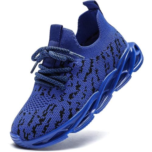DADAWEN Boys Girls Sneakers Kids Lightweight Breathable Tennis Shoes Strap Running Athletic Shoes for Toddler/Little Kid/Big Kid