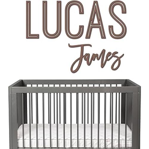 First and Middle Name Signs for Nursery Wooden Name Signs for Kids Room Personalized Name Sign