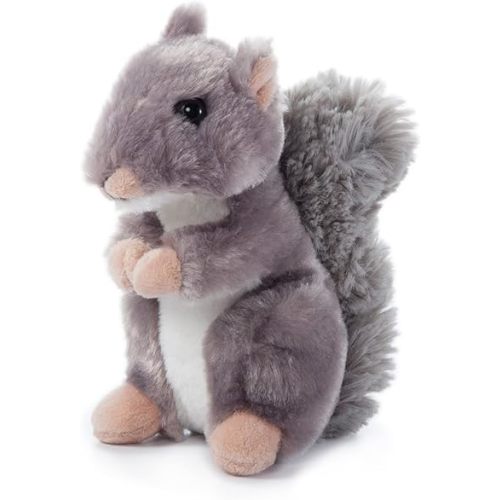 The Petting Zoo Squirrel Stuffed Animal Plushie, Gifts for Kids, Wild Onez Babiez Wildlife Animals, Squirrel Plush Toy 6 inches