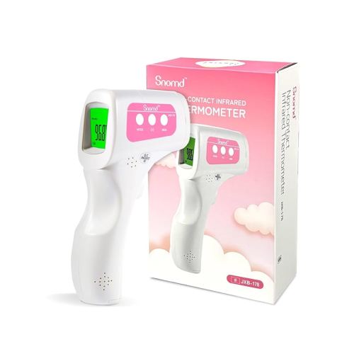 Snomd Non-Contact Infrared Forehead Thermometer for Adults, Kids & Baby, 3-in-1 No-Touch Digital Fever Temperature Gun, Accurate & Fast Reading