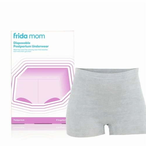 CIRCLE- Frida Mom Disposable Postpartum Underwear For Women, Boyshort (8 Count)