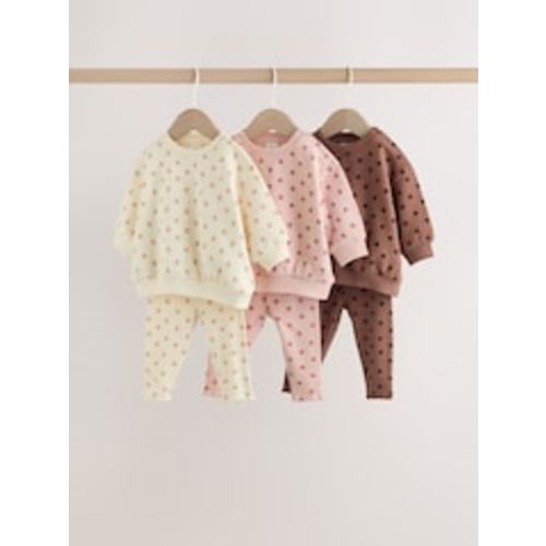 Buy Chocolate Brown and Pink Spot Baby Sweater and Leggings Set 6 Piece (0mths-2yrs) from Next USA