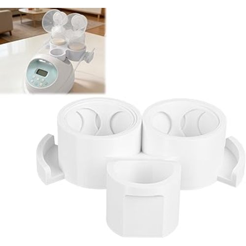 Breast Pump Holder with Hose Organizer, Compatible with S1, S2 Pump Models, Space-Saving Storage Solution for Pump Parts and Accessories (New Model (Square Hole))