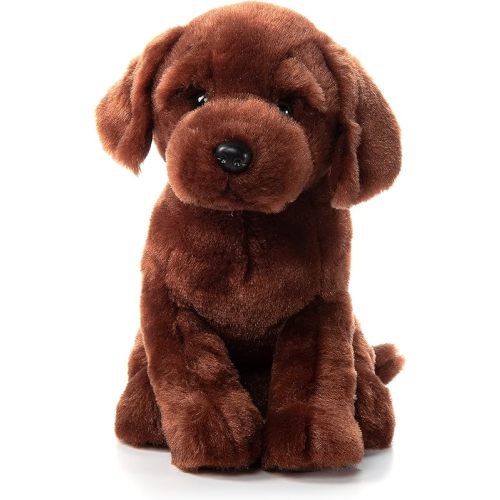 The Petting Zoo Chocolate Lab Dog Stuffed Animal Plushie, Gifts for Kids, Lab Dog Plush Toy 12 inches