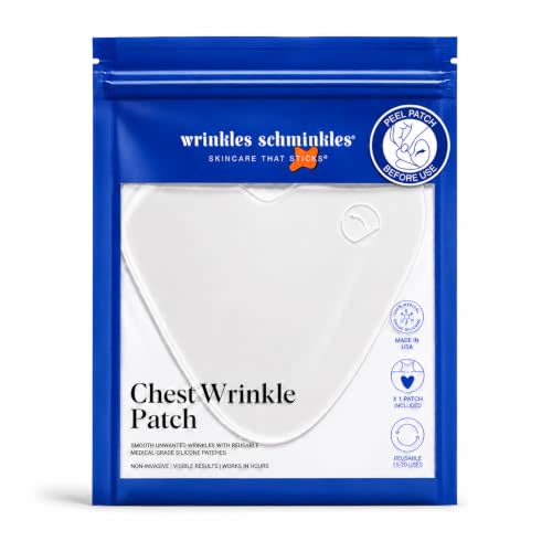 Wrinkles Schminkles Chest Wrinkle Patch - Reusable Silicone Smoothing Pads for Cleavage & Body, Reduce Wrinkles & Stretch Marks, Sensitive Formulated, Secret to Radiant Skin (1 Pack)
