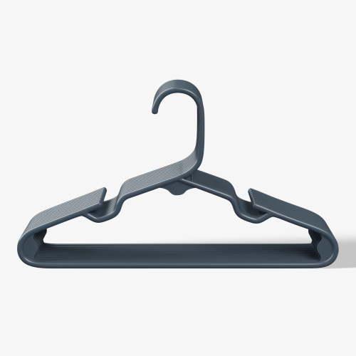 Mainstays Kids Dark Blue Plastic Childrens Clothing Hangers, 10 Pack
