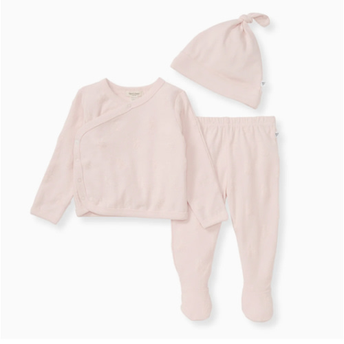 Organic Raised Terry Bee Take Me Home 3 Piece Set - Ranunculus – Burt's Bees Baby