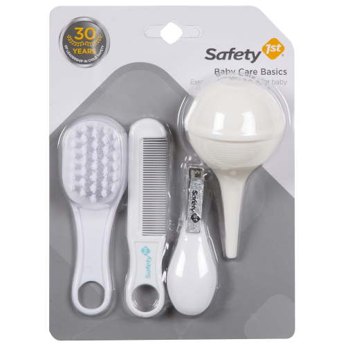 Safety 1st Baby Care Basics, White, Includes Brush, Comb, Nail Clipper, Nasal Aspirator