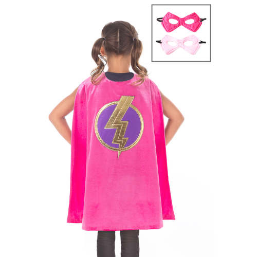 Pink Hero Cape & Mask Set