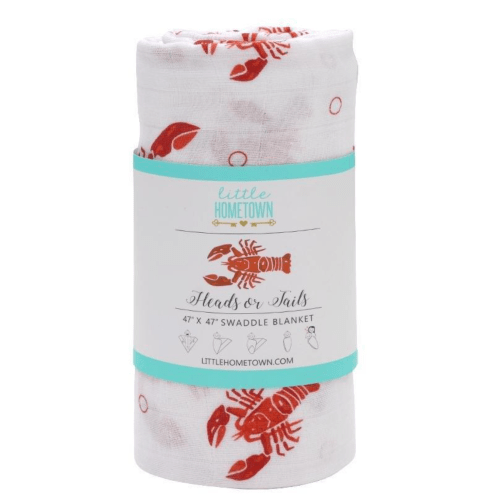 Heads and Tails Baby Muslin Swaddle Receiving Blanket – Little Hometown