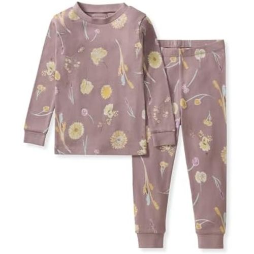 Burt's Bees Baby Girls Organic Cotton Pajamas, Toddler PJ Set, 2-PC