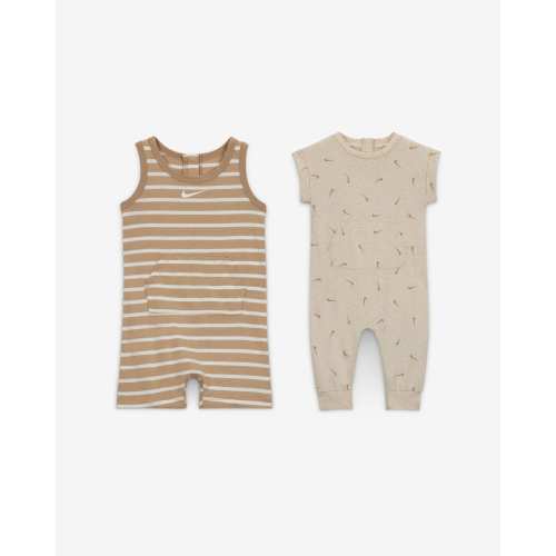 Nike Essentials Baby (0-9M) Short Sleeve and Tank 2-Pack Romper Set. Nike.com