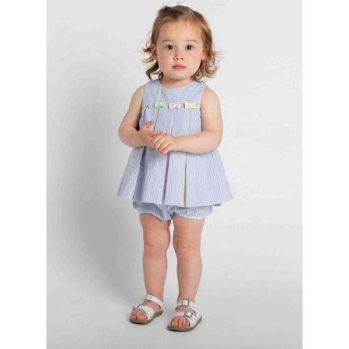 Multicolor Seersucker Dress & Bloomer - Florence Eiseman | Maisonette
