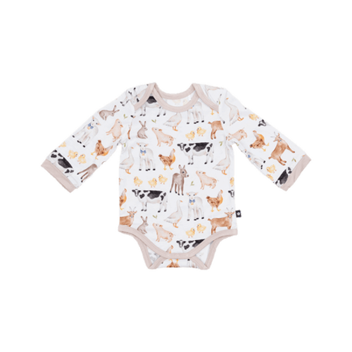 Long Sleeve Bodysuit in Funny Farm