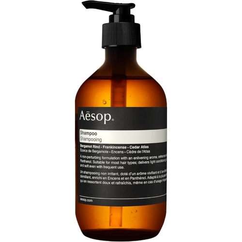 Aesop Shampoo | Soften Hair, Restore Shine | Bergamot Rind, Frankincense, Cedar Atlas | 16.9 oz / 500mL