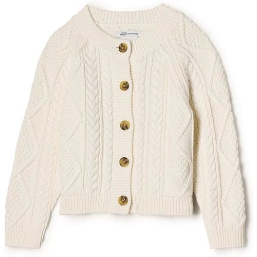 Amazon Essentials x Sofia Grainge Unisex Toddlers and Babies' Fisherman Cardigan Sweater