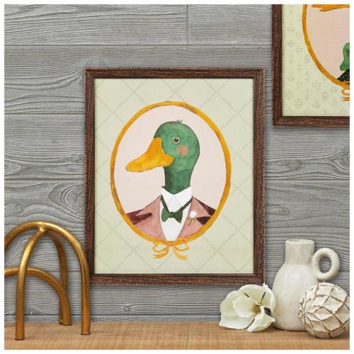 Mallard With Bowtie Wood Wall Decor