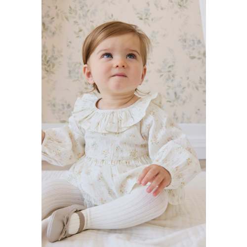 Organic Cotton Cecil Playsuit-Justine Parchment