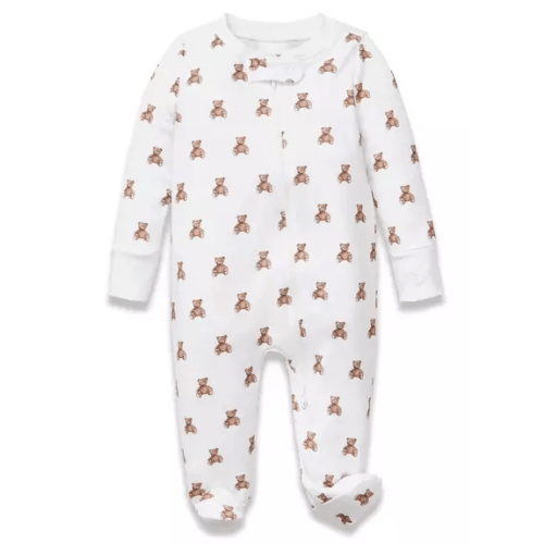Baby's Pima Romper in Teddy Tales - 0/3