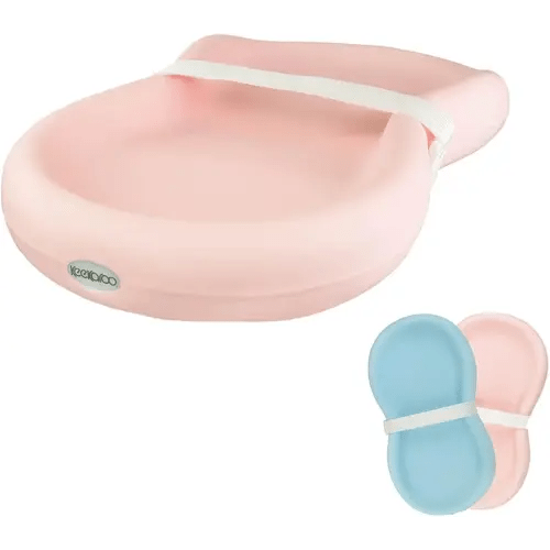 Keekaroo Peanut Changer Baby Pink– The Original Made in USA Easy-to-Clean Changing pad and The only Shell Over Foam, Fully impermeable to Fluid - Limited Edition Color