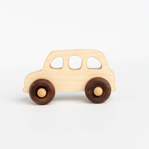 Handmade Wooden Toy Car (English Taxi)