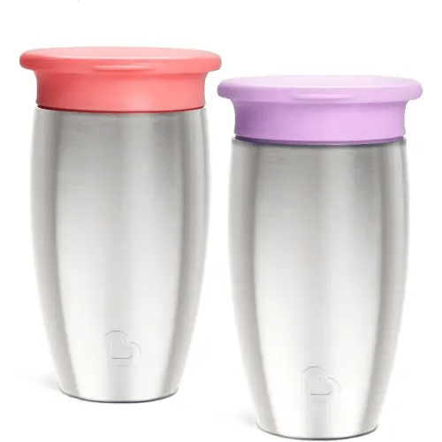 Munchkin Miracle Stainless Steel 360 Sippy Cup (Pink/Purple)