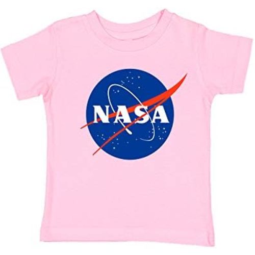 NASA Signature Meatball Logo Space Exploration Geek Cheek Cotton Toddler T-Shirt