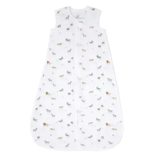 aden + anais organic cotton light sleep sack TOG 1.0 safari dreams