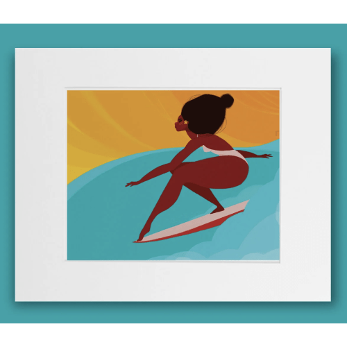 Punky Aloha original print 8x10 - Surf Queen