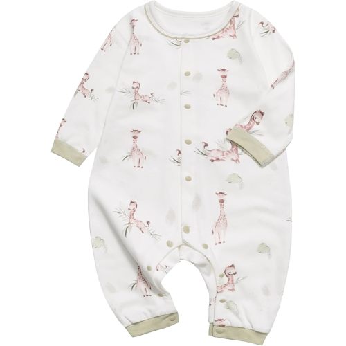 100% Organic Cotton Soft 3-24 Months Unisex Footless Newborn Baby Sleepers Pajamas Romper Boys Girls Long Sleeve