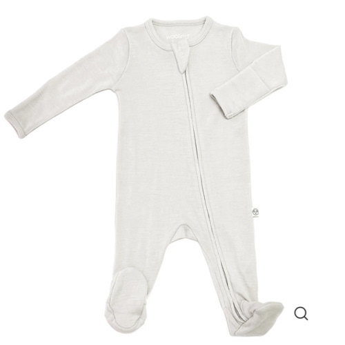 Footie Pajamas, Merino Wool, Oat