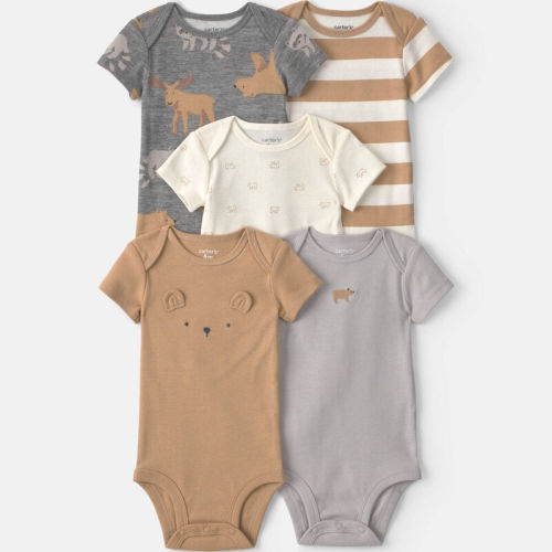 Baby Boy 5-Pack Bear Short-Sleeve Bodysuits | Carter’s Oshkosh Canada