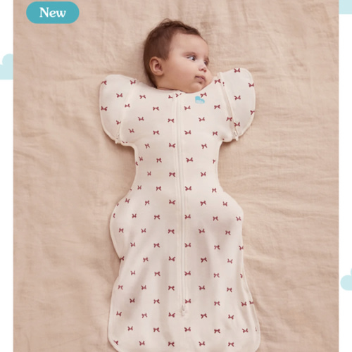 Swaddle Up™ Transition Bag 1.0 TOG Cotton Cream Bows