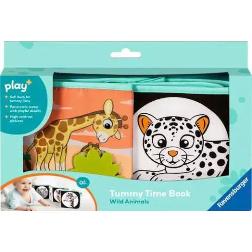 Ravensburger Play+ Tummy Time Book: Wild Animals