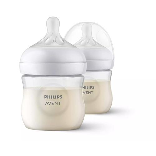 Philips Avent Natural Response Baby Bottles, 125ml, 2-Pack, SCY900/02