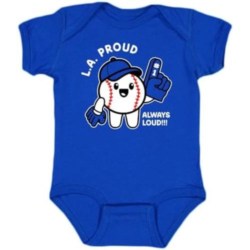 Hometown Proud, Always Loud Kid's Baby Bodysuit for Baseball Fans