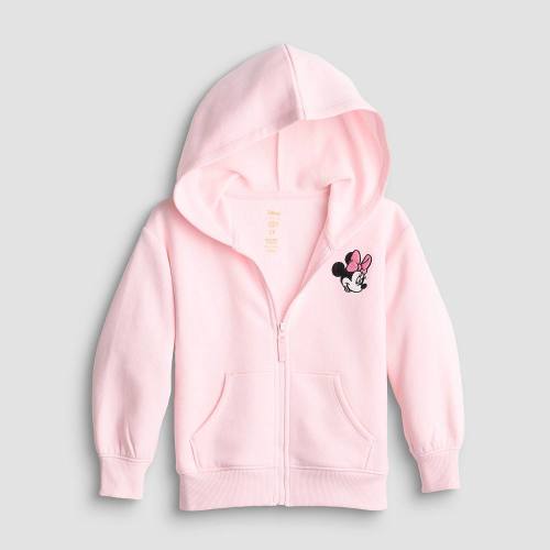 Baby & Toddler Girl Jumping Beans® Disney's Minnie Mouse Core Fleece Zip Hoodie