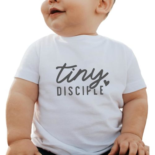Tiny Disciple Christian Baby Bodysuit – Cute Faith-Based Infant Outfit, Christian Toddler Shirt for Boys or Girls, Baby Shower or Baptism Gift