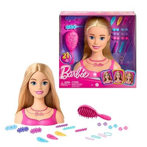 Barbie® Doll Blonde Hair Doll Head for Styling