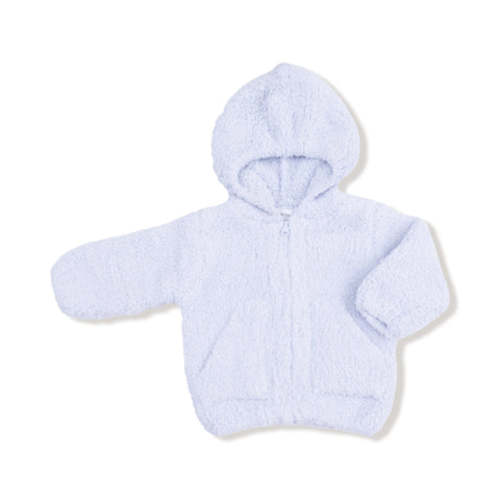 Chenille - Light Blue Hooded Jacket