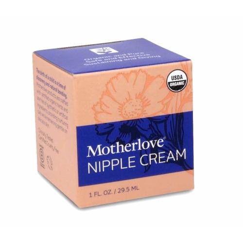 Motherlove - Nipple Cream, Organic Herbal Salve for Soothing Sore Cracked Nursing Nipples, Lanolin-Free, Unscented Ointment, Great as a Pump Lubricant, No Need to Wash Off Prior to Breastfeeding, 1 oz